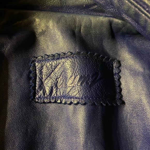 Vintage JOHN MICHAEL Made in USA Leather Biker Jacket! Size Medium! - Picture 7 of 10